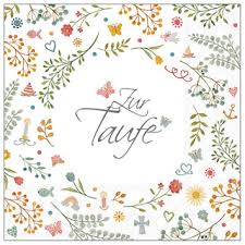 20 Servietten Zur Taufe 33x33cm