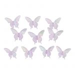 10 schimmernden Acryl-Schmetterlingen