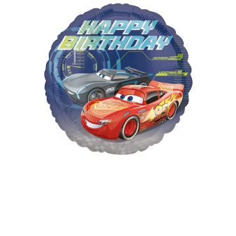 Standard Cars - Happy Birthday Folienballon 43 cm