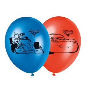 8 bedruckte Ballons - Cars