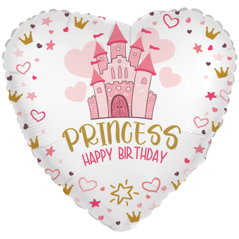 Standard Herz - Princess Birthday - 45 cm