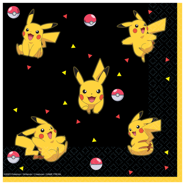 16 Napkins Pokemon 33 cm x 33 cm