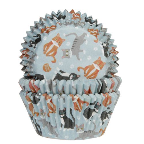 House of Marie Baking Cups Cats/ Katzen pk/48