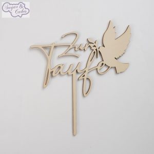 Cake Topper Holz "Zur Taufe"
