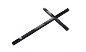 cake-topper-kreuz-schmal-schwarz Cake Topper Kreuz schmal - Schwarz