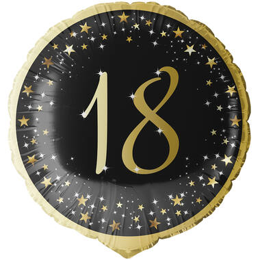 Folienballon Standard Holographic Starlight Birthday 18