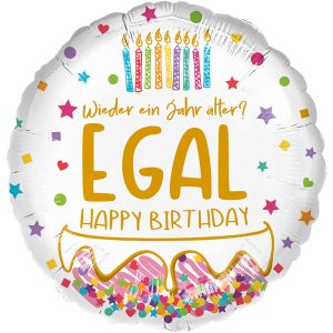 Folienballon Standard - Geburtstagskuchen - 45 cm