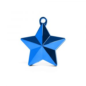 Ballongewicht Stern in metallic Blau