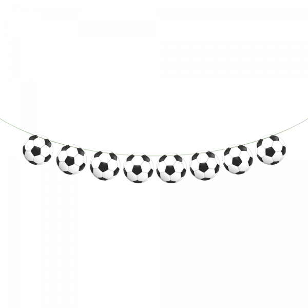 Girlande Papier 2 m – Fußball