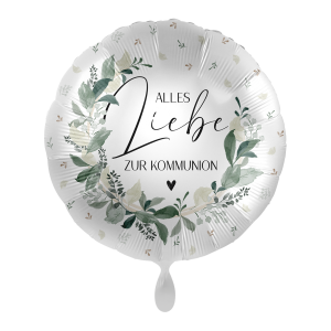 Folienballon "Alles Liebe zur  Kommunion" 43cm