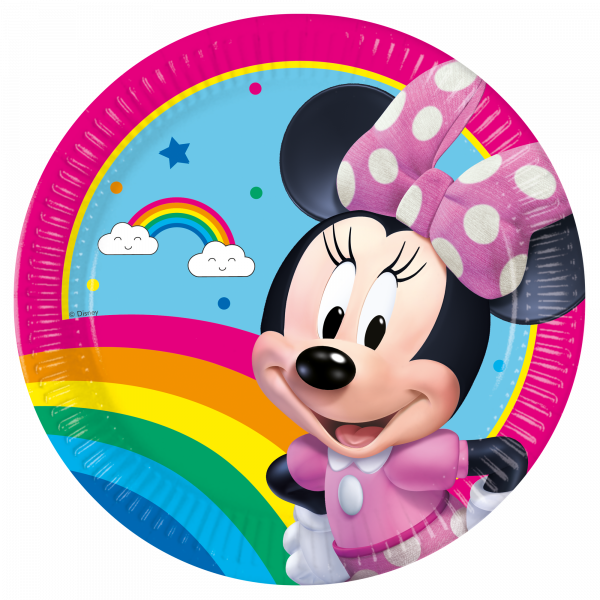 8 Teller Minnie Rainbow „Make Me Smile“ 23cm