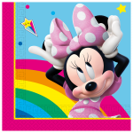 20 Papierservietten, 33 x 33 cm – Minnie Rainbow Make Me Smile