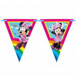 1 FSC-Papier-Dreieck-Fahnenkette (9 Fahnen) "Make Me Smile"