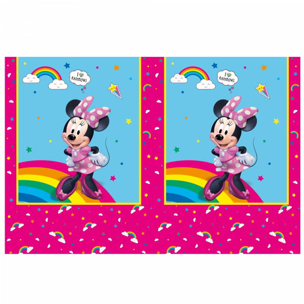 Tischdecke Minnie Rainbow "Make Me Smile"