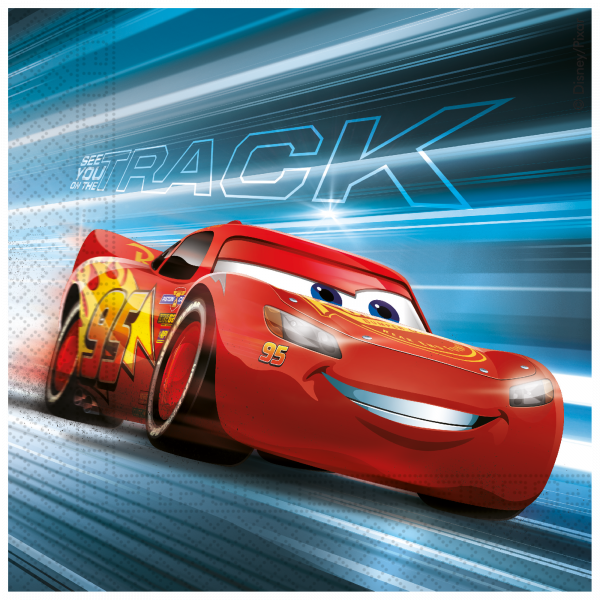 20 zweilagige Papierservietten, 33 x 33 cm Cars is Mine