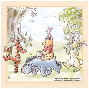 20 Papierservietten, 33 x 33 cm Winnie The Pooh die Natur