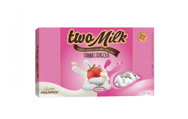 TWOPANFRA Confetti MAXTRIS TWO MILK Panna e Fragola 1Kg