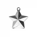 Ballongewicht Stern in metallic Silber