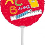Air filled Mini School Start Folienballon 23cm