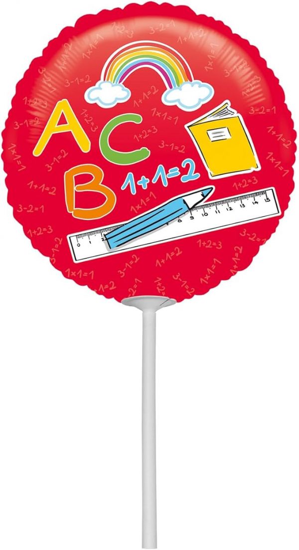 Air filled Mini School Start Folienballon 23cm