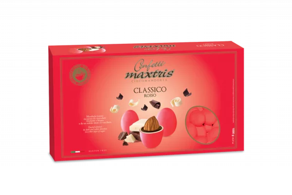 Confetti Maxtris Classico Ciocomandorla rosso 1kg
