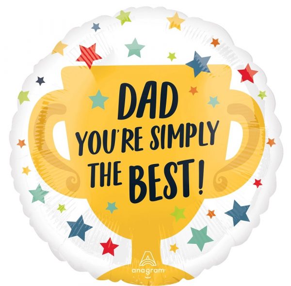 102580824_14607 Folienballon "Simply the Best Dad " Vatertag 43cm