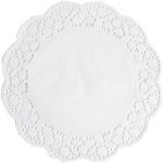 15 runde Tortenspitzen 36cm Weiss