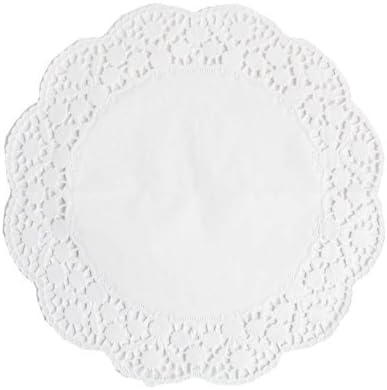 15 runde Tortenspitzen 36cm Weiss