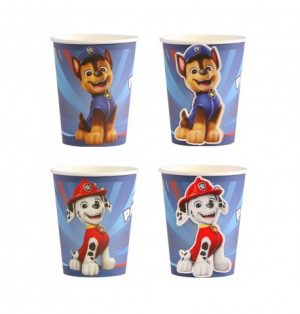 8-gobelets-3d-250ml-plastic-free-pat-patrouille-dia-5-2cm-x-8-8cm-dia-haut-7-5cm 8 Paw Patrol Becher 250ml