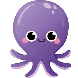 Folienballon Ocean Buddies Octopus 45cm x 55cm