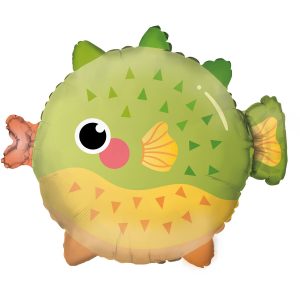 Folienballon Ocean Buddies Pufferfish 48 cm x 41 cm