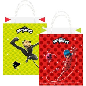 8 Partytüten Miraculous Papier 12,7 cm x 21,5 cm