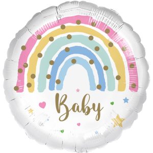 Folienballon Baby Pastel Rainbow 43cm