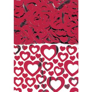 Konfetti Heart Shimmer rot Folie 14 g