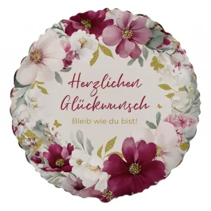 Folienballon Herzlichen Glückwunsch - Bleib wie du bist!