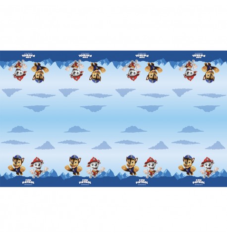 nappe-papier-recyclable-40gsm-pat-patrouille-136cm-x-228cm Tischdecke aus Papier, Paw Patrol 136 cm x 228 cm