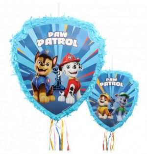 Faltbare blaue Paw Patrol Pinata zum Ausziehen