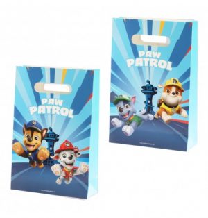 set-4-sacs-cadeaux-papier-pat-patrouille-15-8cm-x-23-6cm 4 Geschenktüten Paw Patrol aus Papier