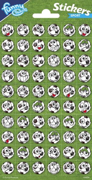 Twinkle Aufkleber Fußball Gesichter