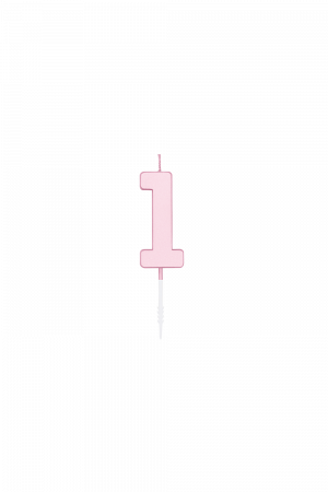 Tortenkerze 4,5cm pastellrosa 1