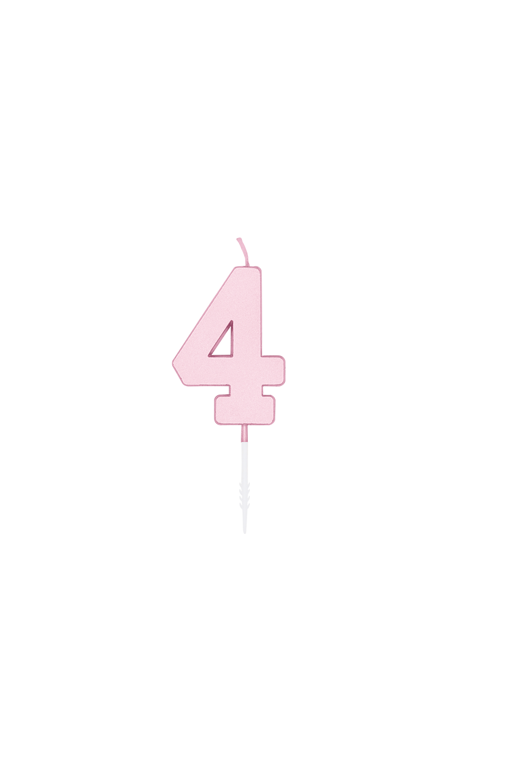 Tortenkerze 4,5cm pastellrosa 4