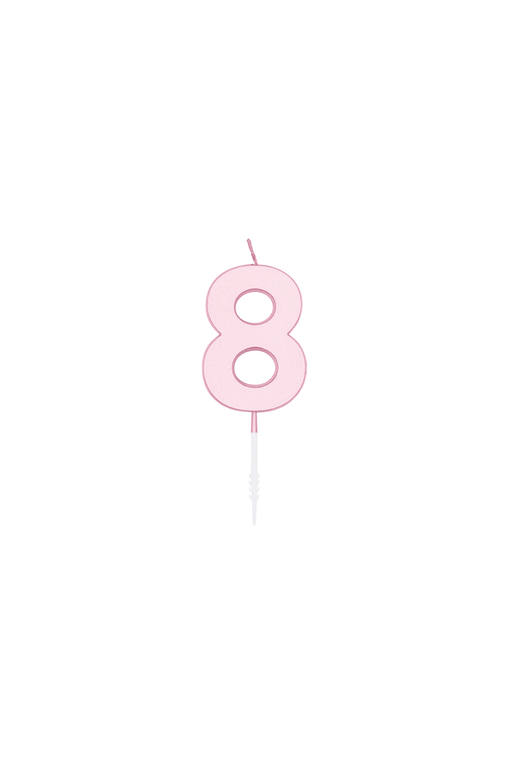 Tortenkerze 4,5cm pastellrosa 8