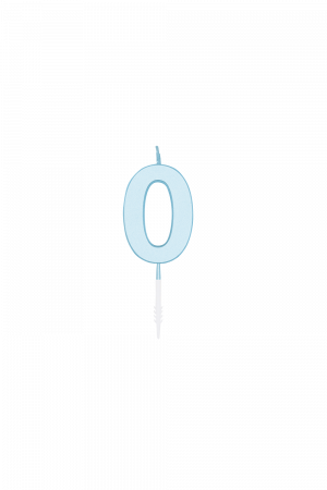 Tortenkerze 4,5cm pastellblau 0