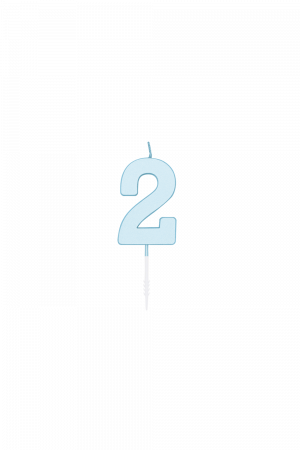 Tortenkerze 4,5cm pastellblau 2