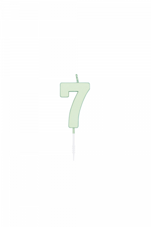 Tortenkerze 4,5cm pastellmint 7
