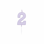 1212-2-PR Tortenkerze 4,5cm pastelllila 2