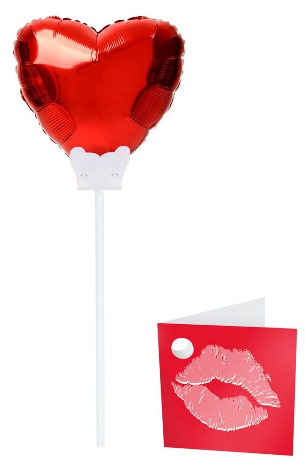 Folienballon Herz+Karte 15cm