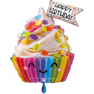 Folienballon Cute Cupcake Birthday 79cm