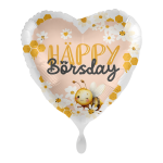 Folienballon - Bee Happy - Happy Birthday - 43cm