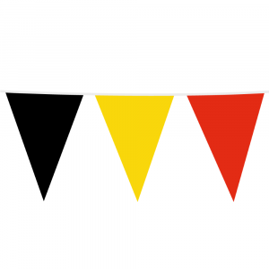 XL Wimpel PE 10m schwarz/gelb/rot Größe Flagge: 30x45cm